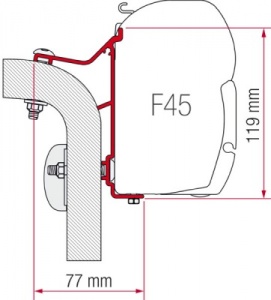 Fiamma F45 Awning Adapter Kit - Hymer Van/B2